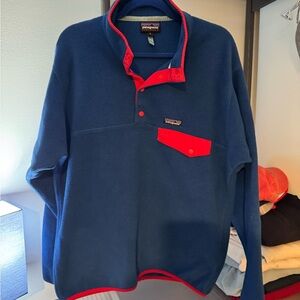 Patagonia Blue/Red Synchilla Fleece (Men’s M)